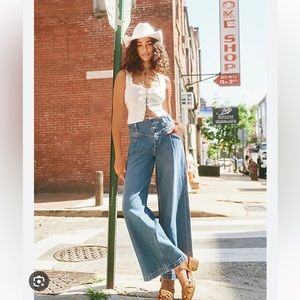 Free People Super Sweeper Jeans Size Small